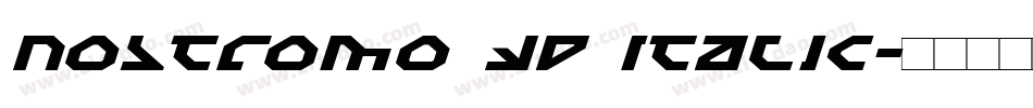 Nostromo 3D Italic字体转换